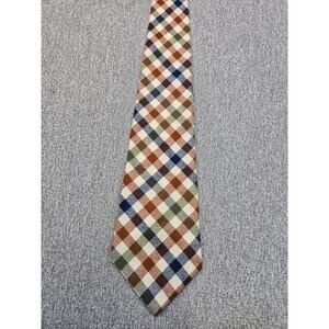 Craigmill Lambswool Tie Checkered Plaid Pattern Classic Men’s Neckwear